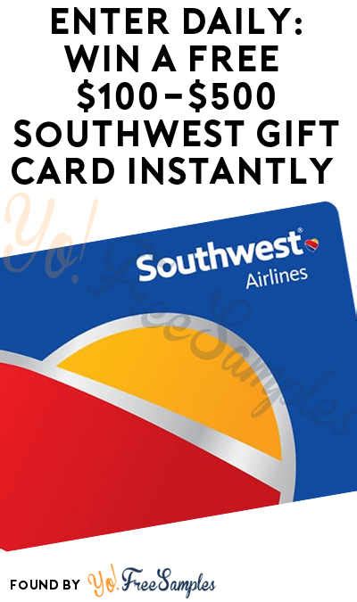 Win free gift cards instantly. Enter Daily: Win A FREE $100-$500 Southwest Gift Card ...