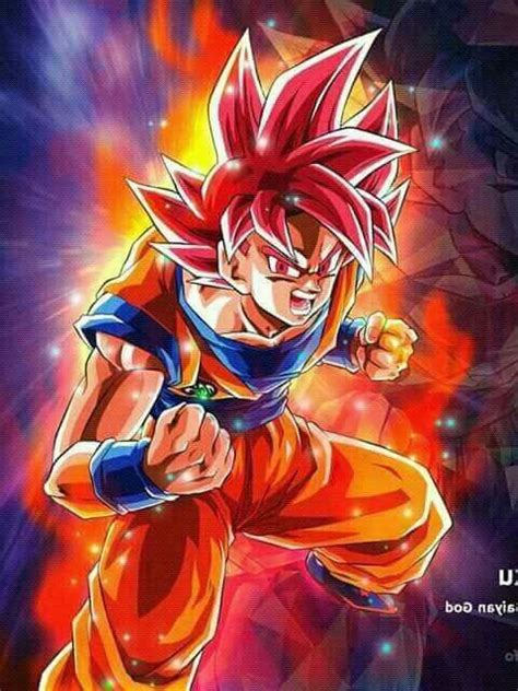 Imágenes De Goku Ssj Dios Rojo 3d O Hd O Xd Digo V Dragon Ball