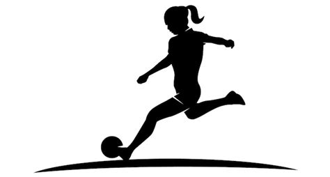 Female Soccer Player Silhouette At Getdrawings Free Download