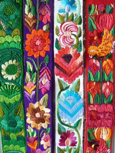 Clerical Stole 7 W Hand Embroidered Flowers Colores Del Pueblo