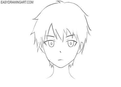 How To Draw An Anime Head Easy Anime Drawings For