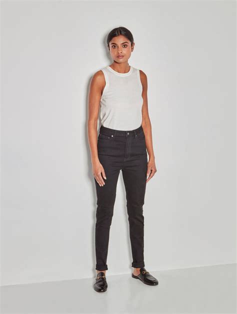 juliette hogan juliette hogan high waist skinny jean black size 12 on designer wardrobe