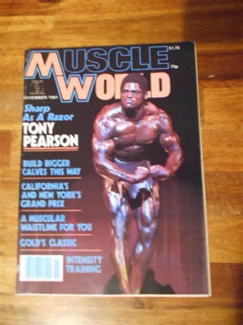 Muscle World Bodybuilding Fitness Magazine Tony Pearson Picclick