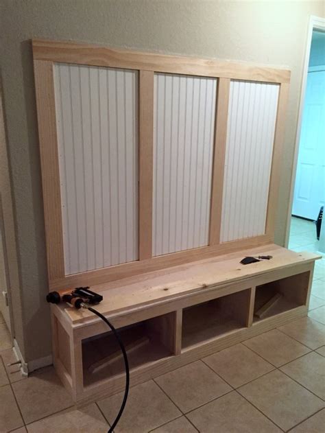 Detailed plans and a full video walkthrough are today i'm going to show you how to build a diy entryway bench with shoe storage. DIY Entryway Mudroom | Hometalk