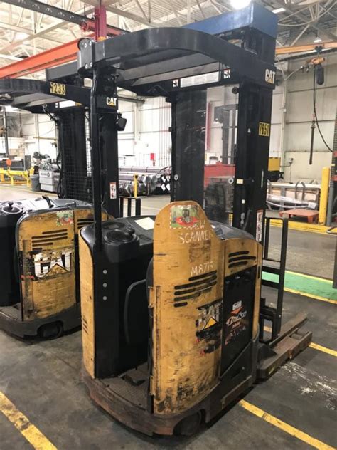 4500 Lb Caterpillar Nr4500 36v Electric Stand Up Forklift Sn