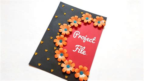 6 Ways To Decorate School File Project Viral Rang