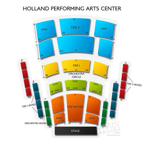 Holland Performing Arts Center Seating Chart Vivid Seats