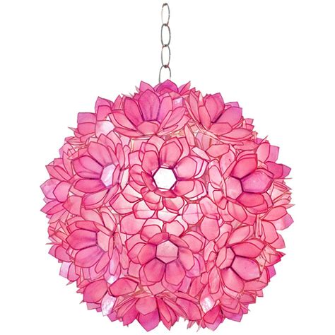 Maybe you would like to learn more about one of these? Worlds Away Capiz Shell Lotus Pendant VENUS | Pink ...