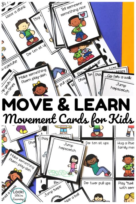Move And Learn Printable Movement Cards For Kids Laptrinhx News