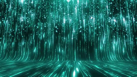 Green Particle Rain Led Light Wall Vj Loop Motion Background Video