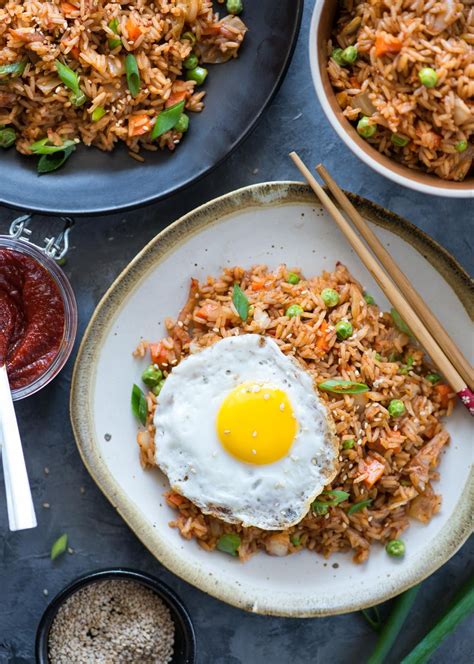 Quick and easy Kimchi Fried rice with tons of flavour from Kimchi