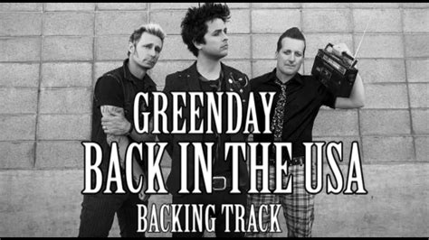 Green Day Back In The Usa Backing Track Guitar Youtube