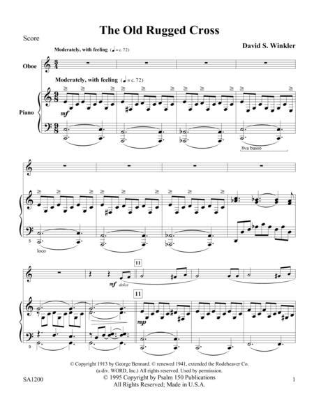 The Old Rugged Cross By George Bennard Digital Sheet Music For Solo