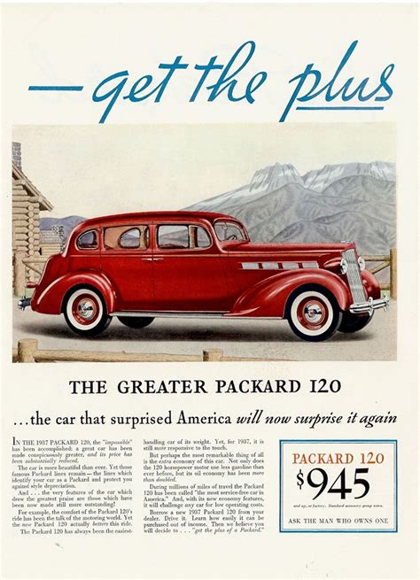 Automobile Advertising Retro Advertising Packard Cars Ad Car