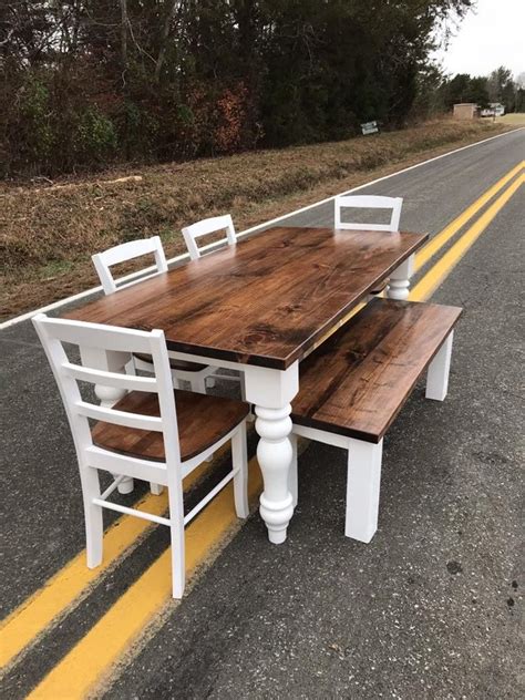 My own family rediscovered board games just around a year before we opened and i love sharing the experience with others. Turned Leg Dining Room Kitchen Table Set - Chunky Leg ...