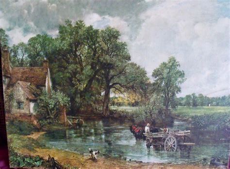 The Hay Wain John Constable Oil On Canvas Repro English Artist 1821