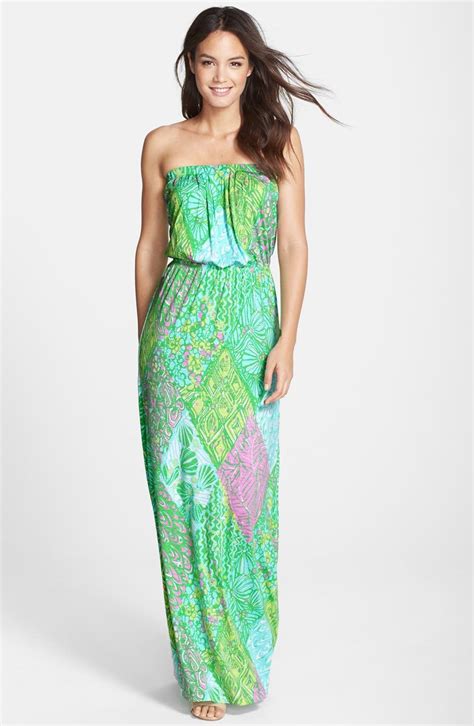Lilly Pulitzer® Print Jersey Strapless Blouson Maxi Dress Nordstrom