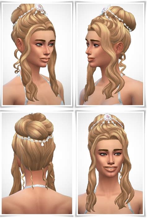 Birksches Sims Blog Ashley Weddinghair Dress By Luxysims Sims Sims