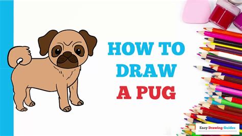 How To Draw A Pug In A Few Easy Steps Drawing Tutorial For Beginner