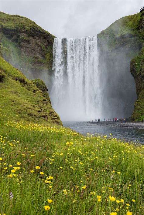 Icelandic Waterfall Skogafoss By Stocksy Contributor Andreas Gradin