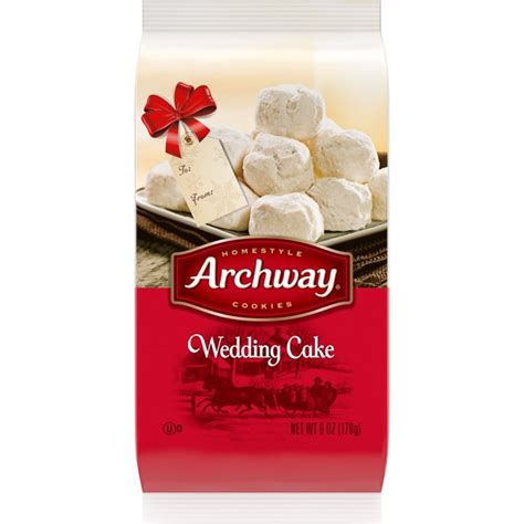 It isn't christmas without dozens and dozens of cookies coming out of the oven to take to friends, to give as gifts, and share at the table around the holidays. Archway Wedding Cake Cookies, Holiday Limited Edition, 6 Oz - Walmart.com - Walmart.com
