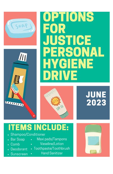 Options For Justice Personal Hygiene Drive June 2023 Options For