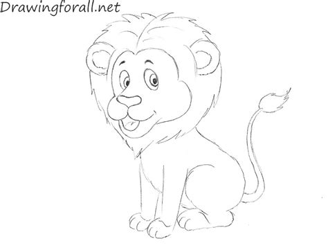 But lion is a bit different How to Draw a Lion for Kids | Drawingforall.net
