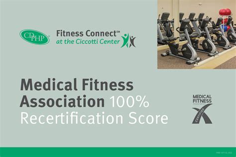 Cdphp® Fitness Connect At The Ciccotti Center Earns 100 On Mfa Recertification Cdphp