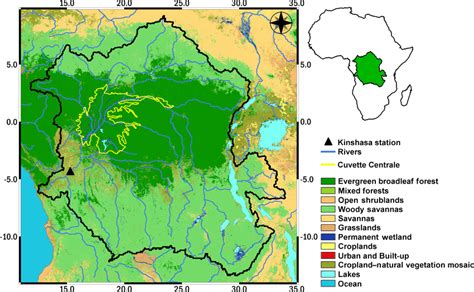 Geographic Location Of The Congo River Basin Which Shows The Kinshasa