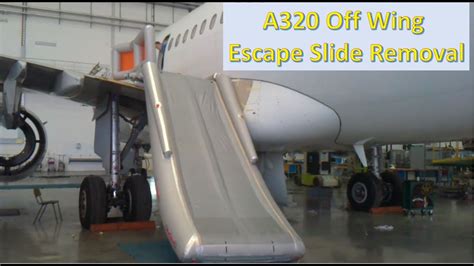 Airbus A320 Off Wing Escape Slide Removal Youtube
