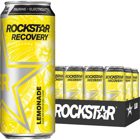 Buy Rockstar Energy Drink With Caffeine And Taurine And Electrolytes Mg Caffeine Recovery