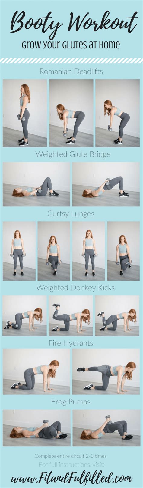 Booty Workout To Grow Your Glutes At Home Fit And Fulfilled
