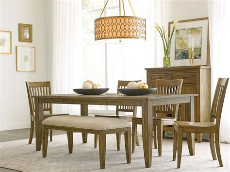The Nook Oak Rectangular Dining Room Set From Kincaid Furniture Coleman Furniture