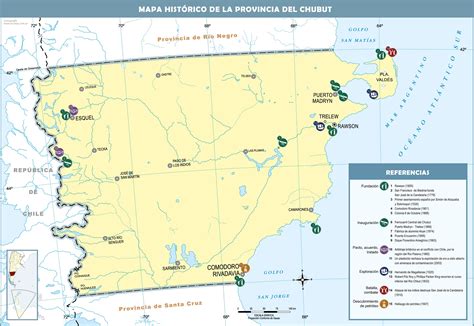Mapa Hist Rico De La Provincia Del Chubut Gifex