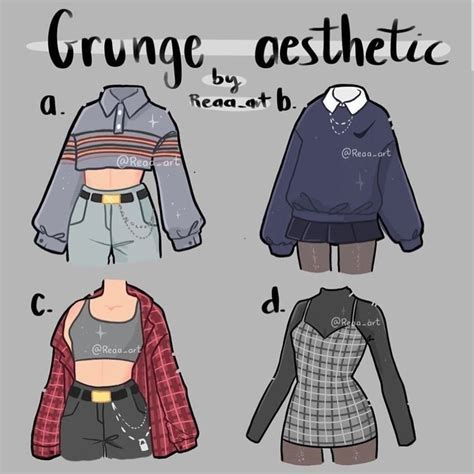 Cute Outfits E Girl Grunge Edition Drawing Clothes Clothing
