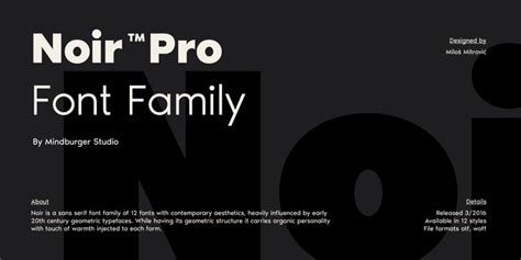 Noir Pro Bold Italic Font Xfontspro