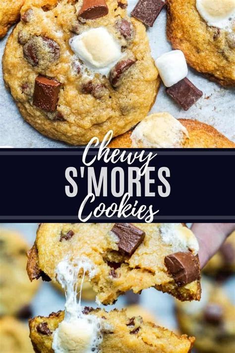 Easy Chewy Smores Cookies Recipe Recipe Smores Cookies Smores