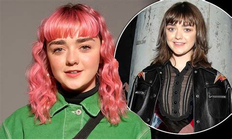 Game Of Thrones Maisie Williams Rocks Her Candyfloss Pink Hair At