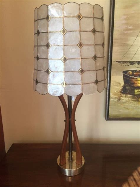585 results for mid century lamp wood. Mid-Century Sculpted Wood Lamp with Vintage Capiz Shell ...