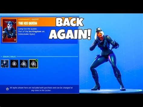 Check daily item sales, cosmetics, patch notes, weekly challenges and history. GOLD ICE QUEEN IS BACK..! (New Item Shop) Fortnite Battle ...