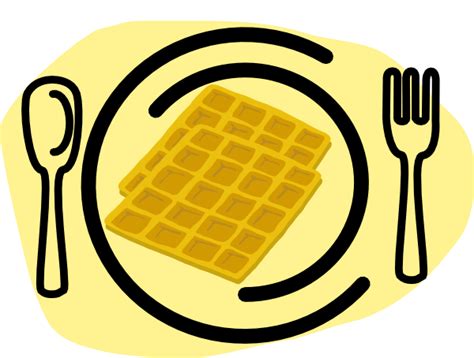 Waffle Plate Fork Clip Art At Vector Clip Art