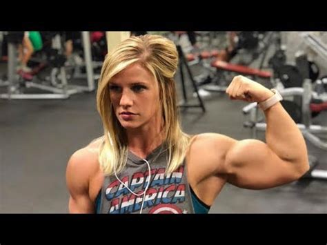 Ripped Muscle Girl Fbb Workout Ashlee Potts Female Bodybuilding