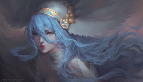 Azura Fire Emblem Blue Hair Fire Emblem Girl Long Hair Woman Wallpaper