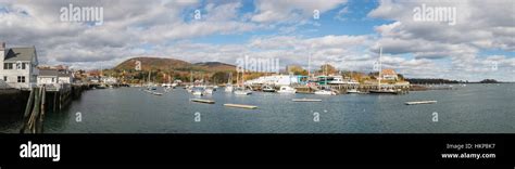 A View Of Camden Harbor Maine With Mount Battie In The Backgound