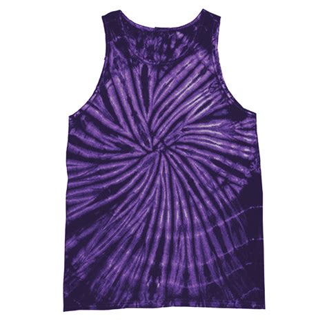 Xl Spiral Purple Colortone Womensladies Sleeveless Tie Dye Tank Top