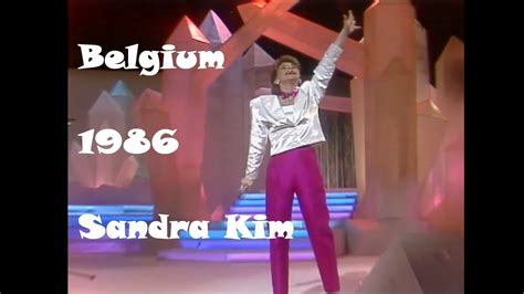 1986 Belgium Sandra Kim Jaime La Vie 1st Place At Eurovision Song
