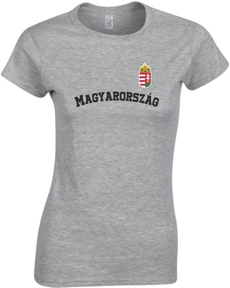 Magyarország címerrel fekete felirat női póló Póló ügynökség