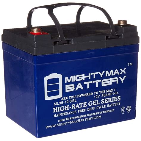 Ml35 12 Gel 12 Volt 35ah Rechargeable Gel Type Battery Mighty Max