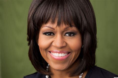 Michelle Obamas Portrait For 2013 Includes Bangs Photos Huffpost