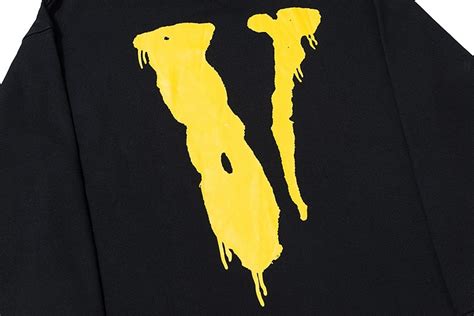 Vlone Screw Skull Head Yellow Logo Hoodie